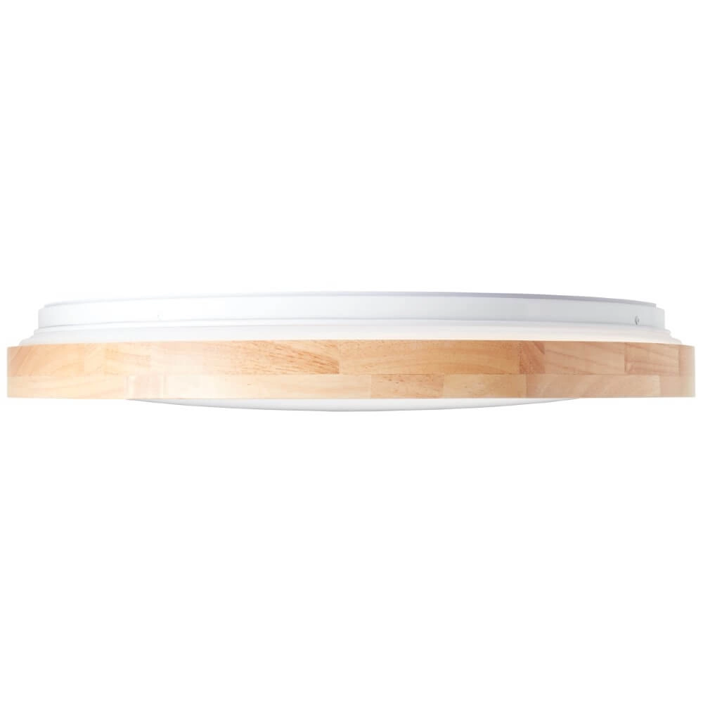 Ceiling lamp Alson Ø 49.5cm white with wood Brilliant 4004353411274