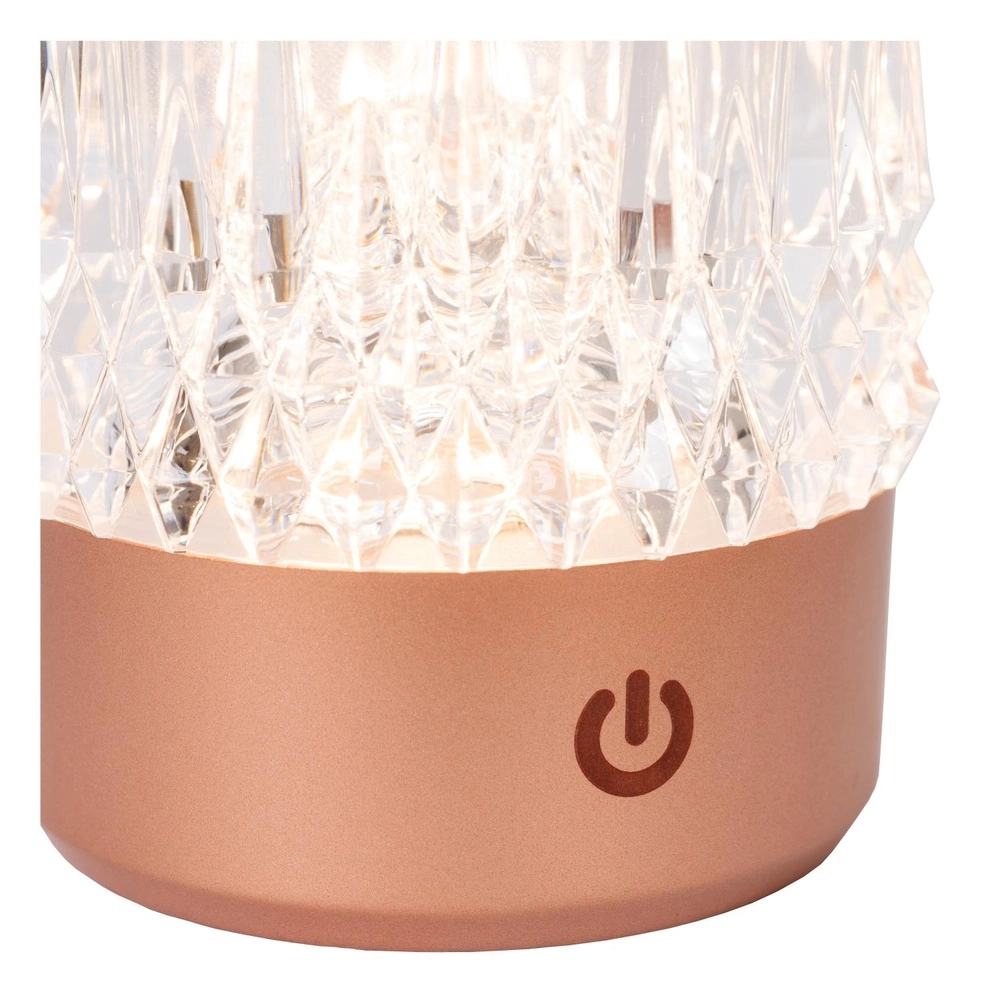 Rechargeable table lamps Lily set of 3 copper Lucide 5411212461094