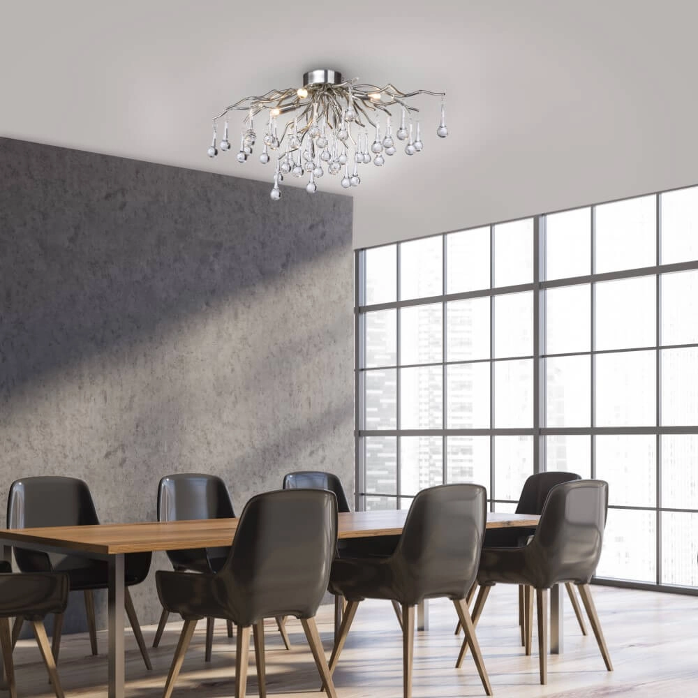 Chandelier Icicle metal 60cm Paul Neuhaus 4012248352076