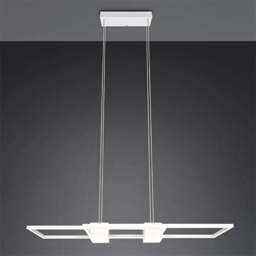 Led pendant light office Albany white Trio 4017807610338