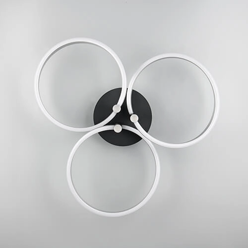 Curled led ceiling light Caruso Stainless steel - Ø 65.5cm Trio 4017807612974