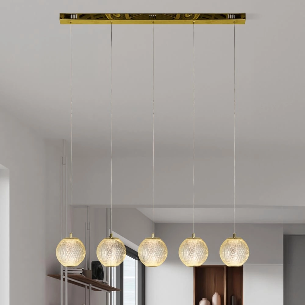 5-light pendant lamp Allure Oriental Searchlight 5053423273976
