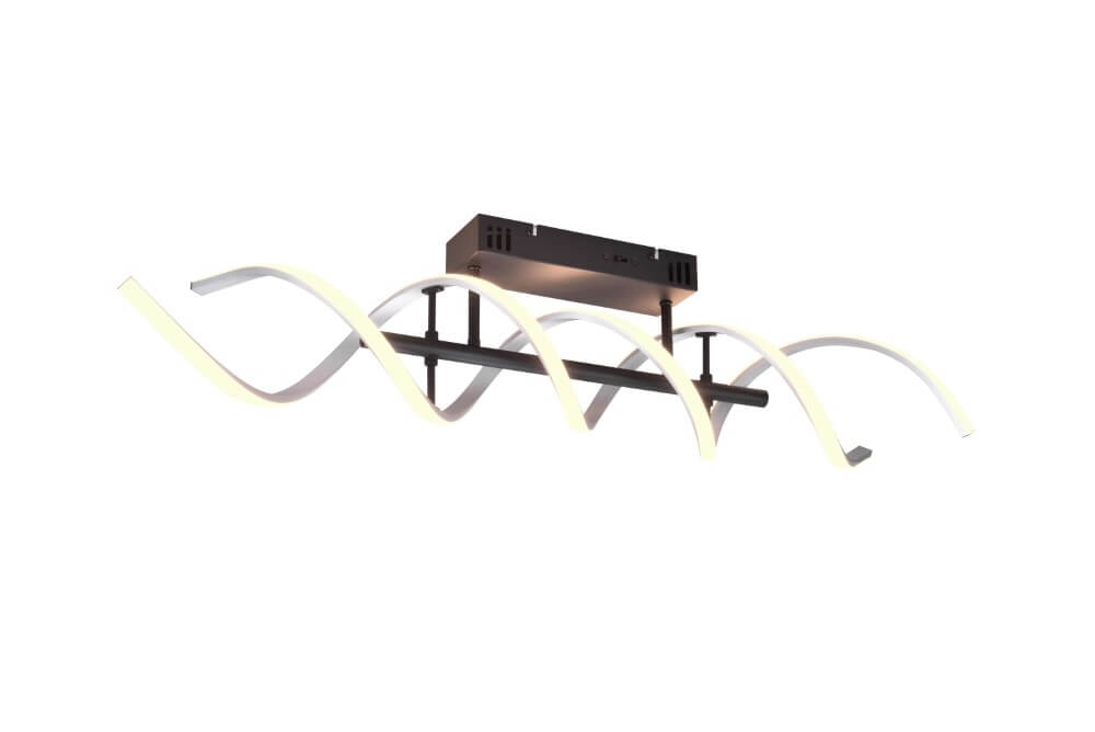 Designer ceiling lamp Sequence brushed metal Trio 4017807540741