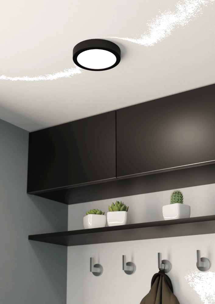 Black ceiling light Fueva 5 Ø 16cm Eglo 9008606244812