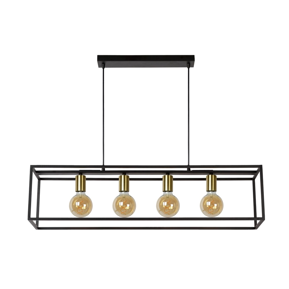 Pendant lamp Ruben 4-light black