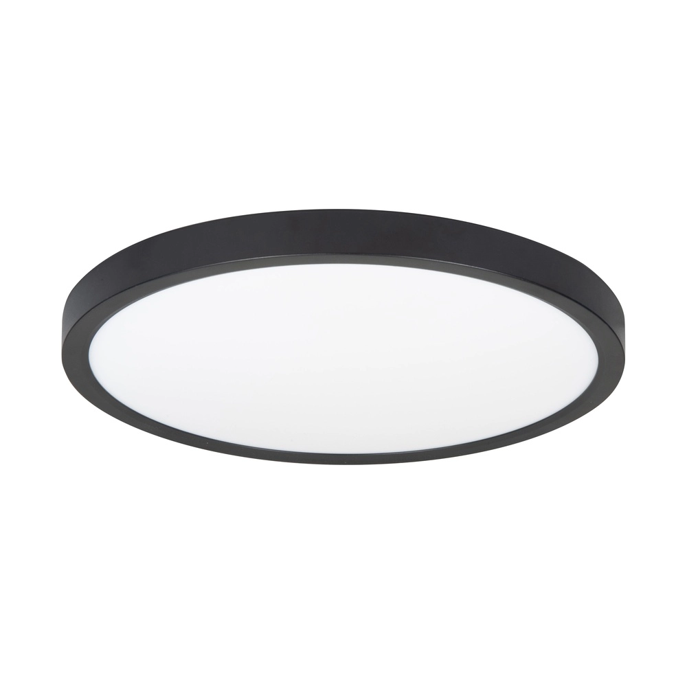 Black ceiling lamp Piatto Ø 30.5cm