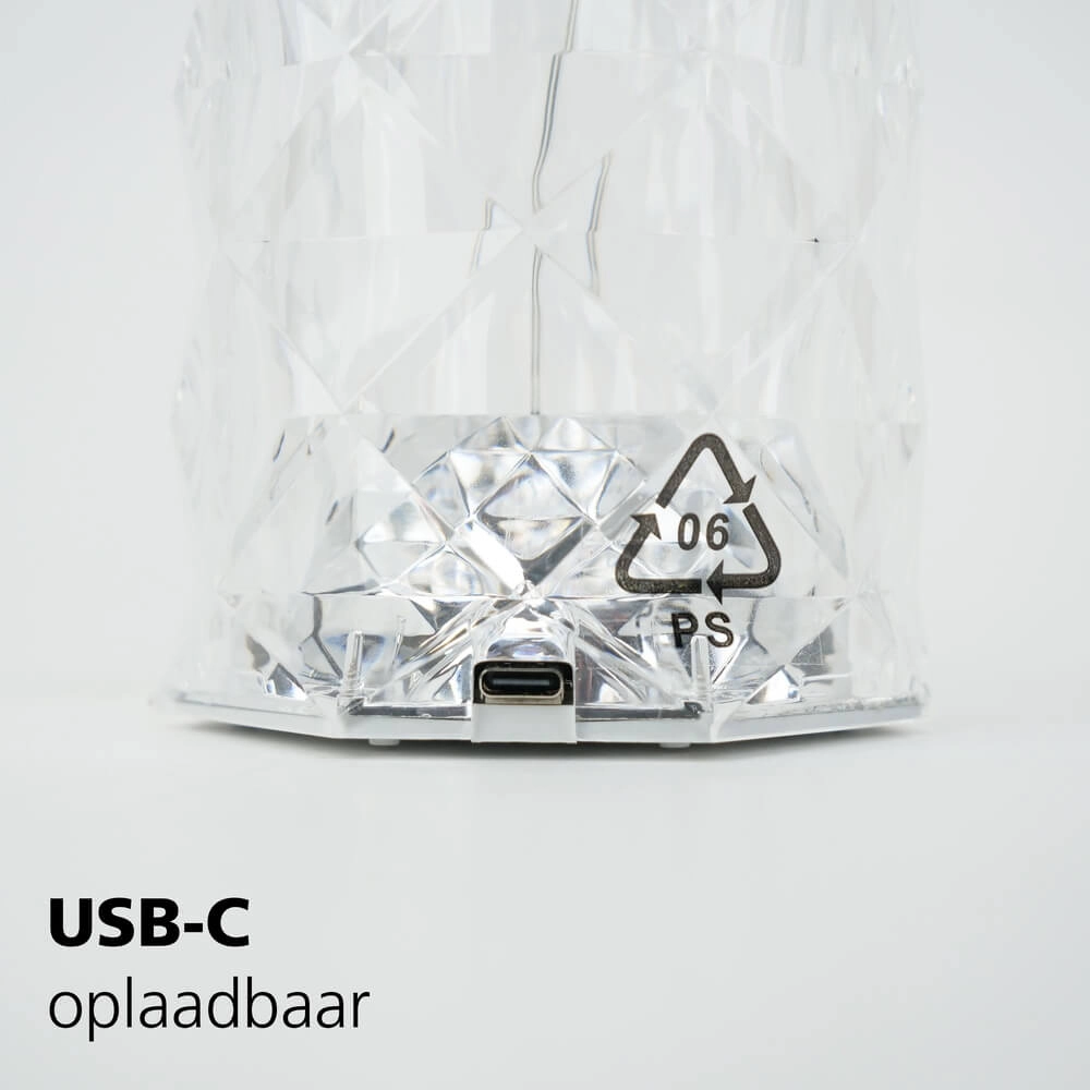 Rechargeable table lamp Lucignano transparent Eglo 9002759758165