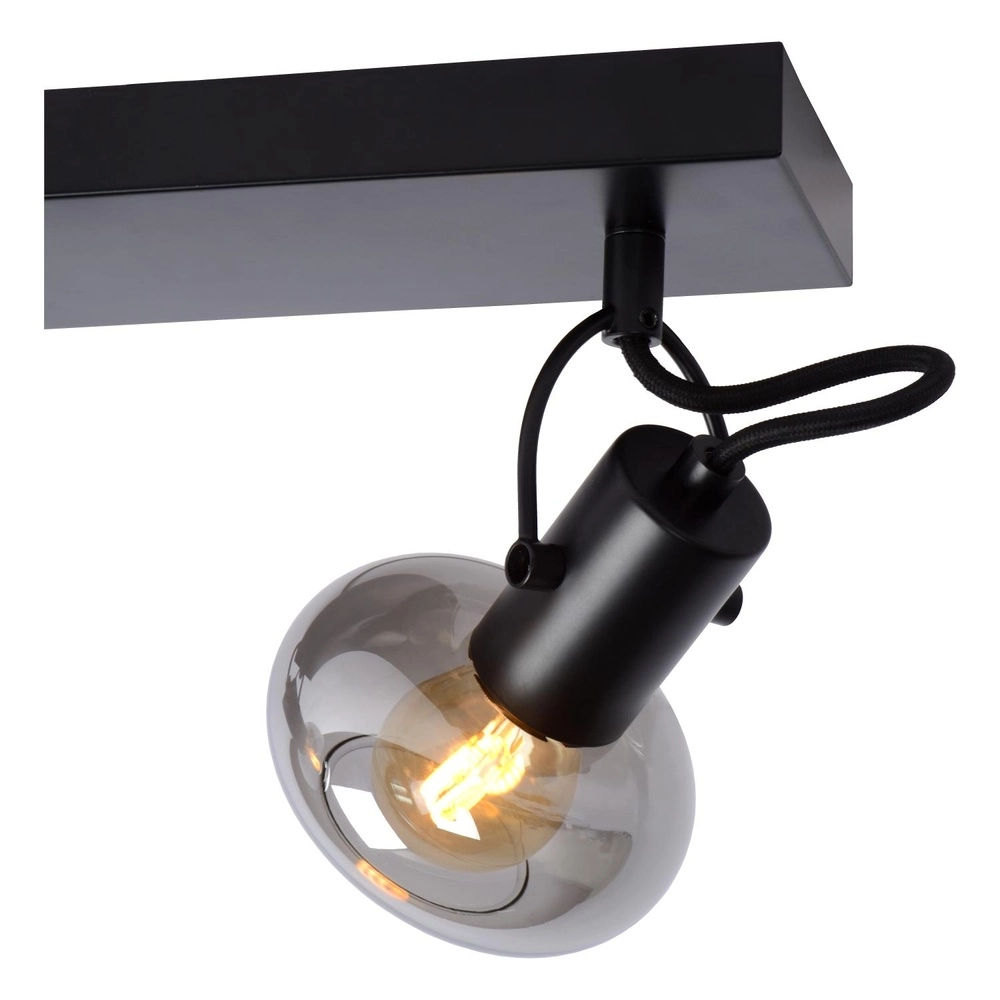 Ceiling lamp Madee 3-light black Lucide 5411212176790