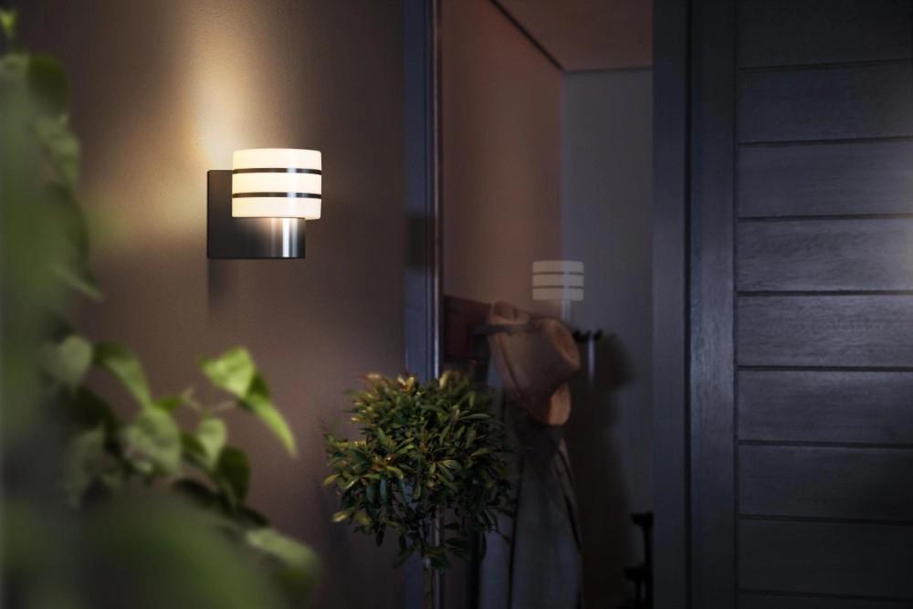 Outdoor lamp Hue Tuar silver gray Philips 8718696166079