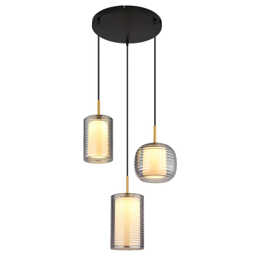 Pendant lamp Lampigna 3-light round