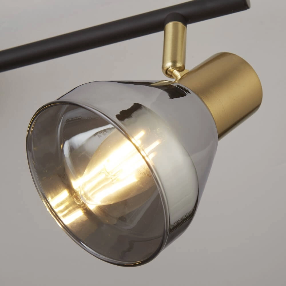 Ceiling light Westminster with smoke glass 3-light Searchlight 5053423227900
