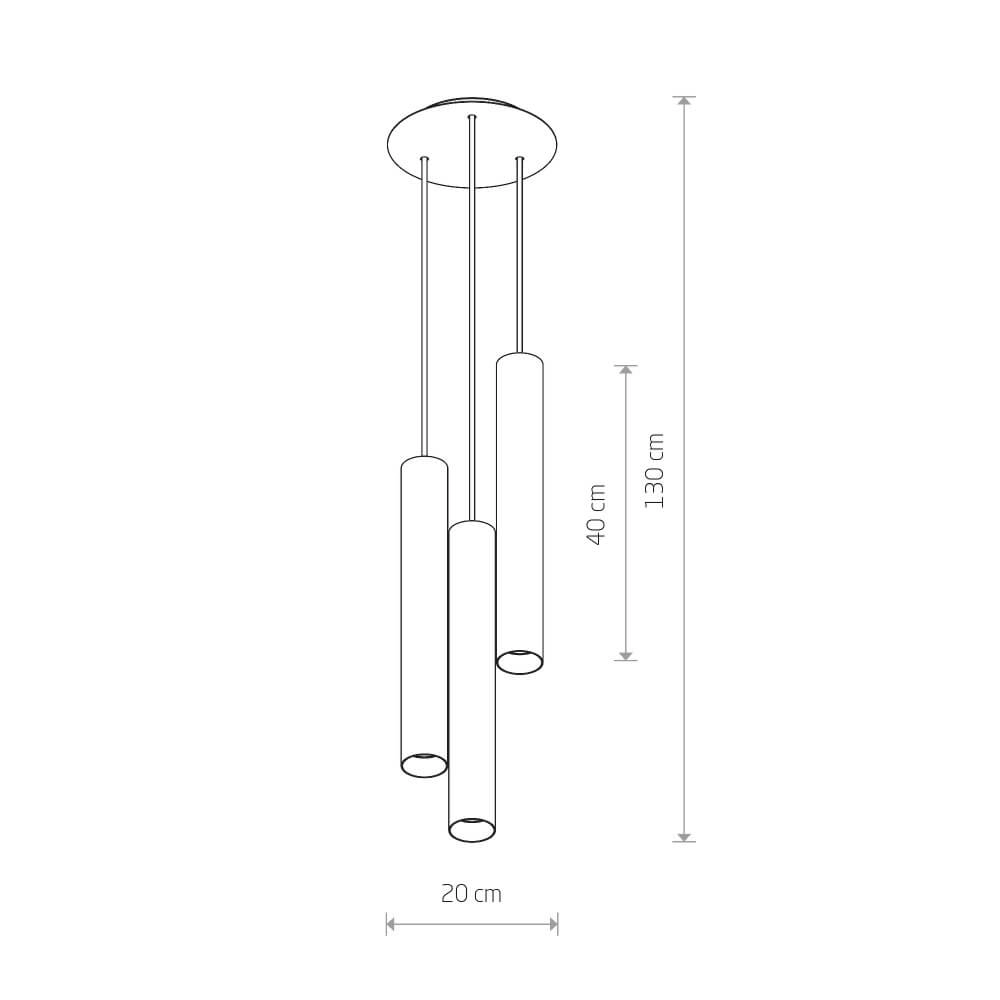 Vide hanging lamp Eye 3-light Lyora 5903139891691