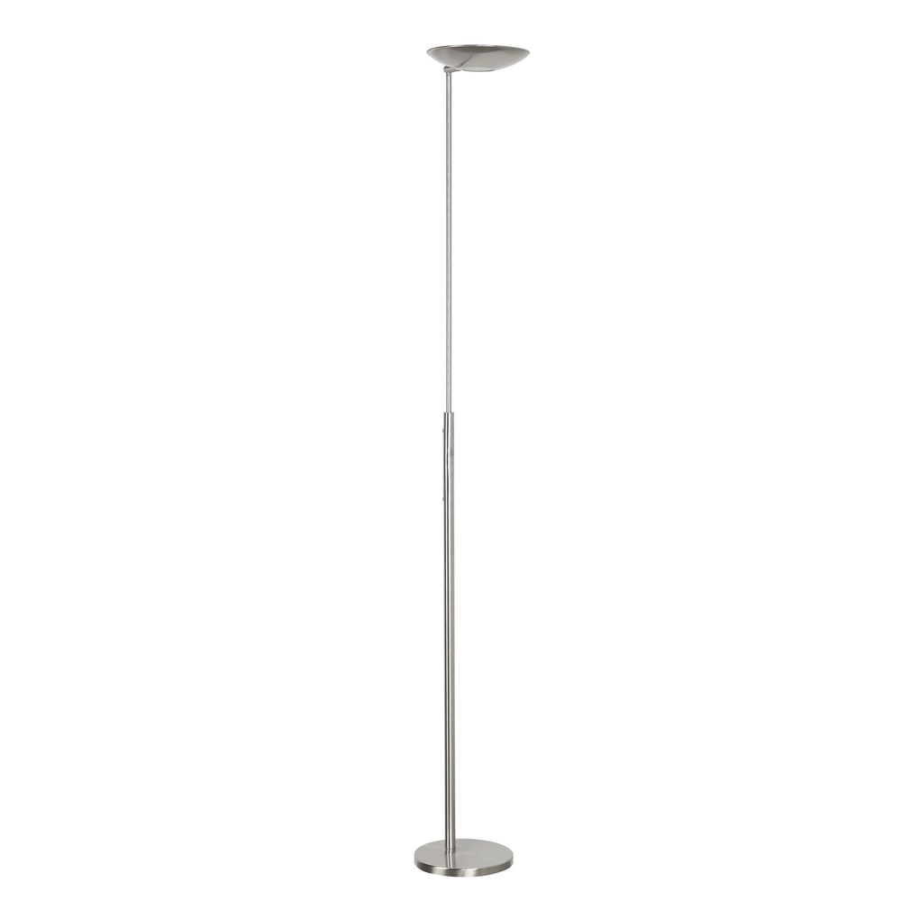 Classic floor lamp Geneva nickel Ø 23cm