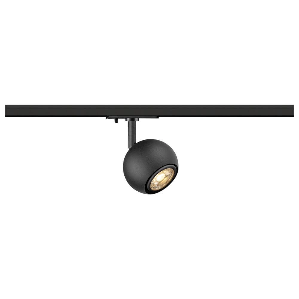 Spot for rail Light Eye 90 black Ø 9cm 1-phase