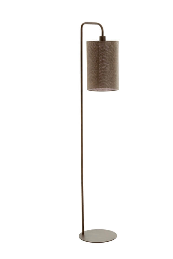 Floor lamp Donio dark wood print Light & Living 8717807759568