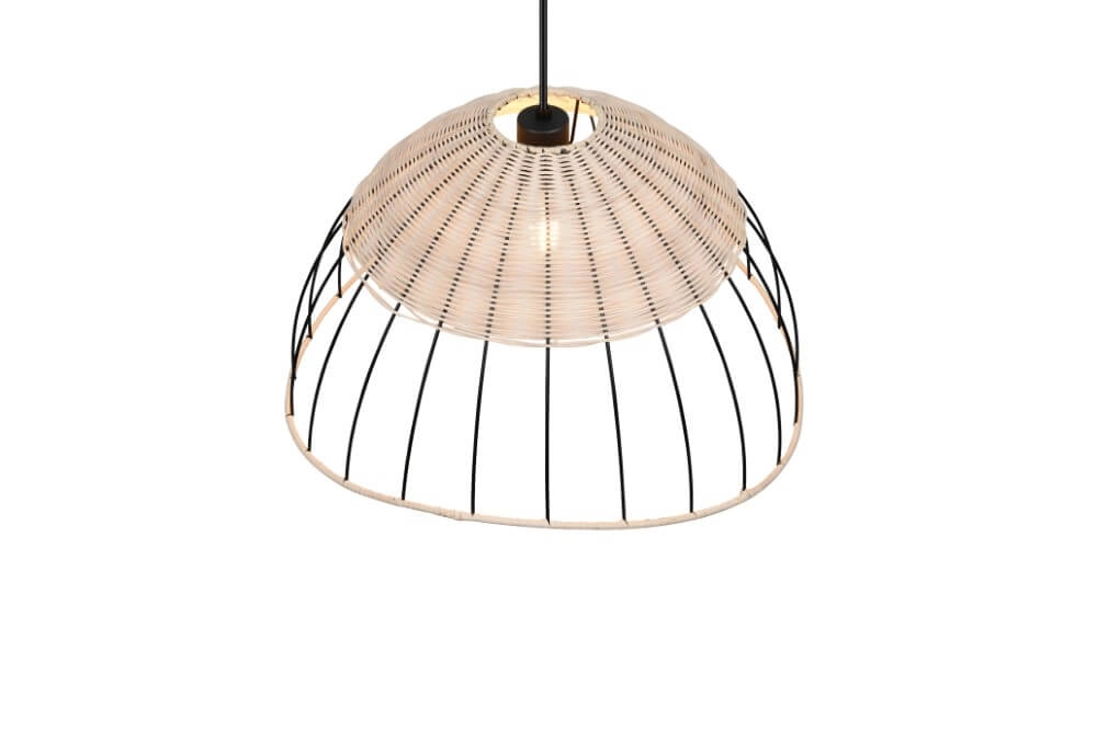 Rattan pendant lamp Sandrine Ø 48cm Trio 4017807637656