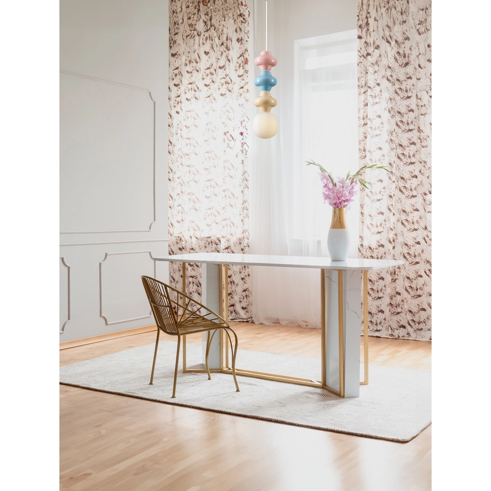 Pendant lamp Clio L colored ceramic with white glass Lyora 5212017461308