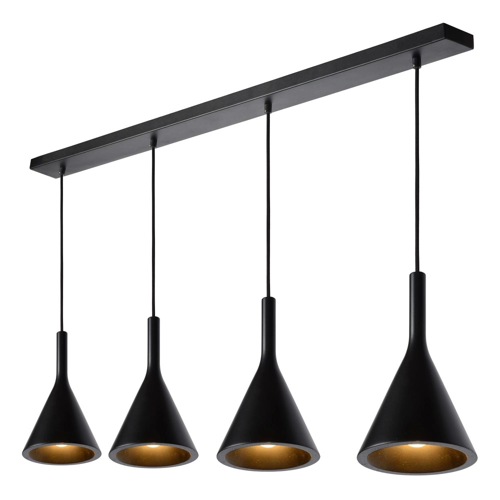 Design pendant lamp Gipsy 4-light white Lucide 5411212351616