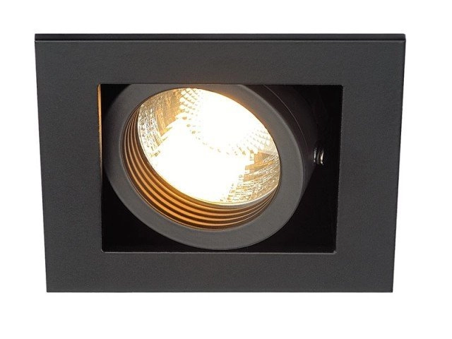Recessed spotlight Kadux 1 GU10 Square 9cm black
