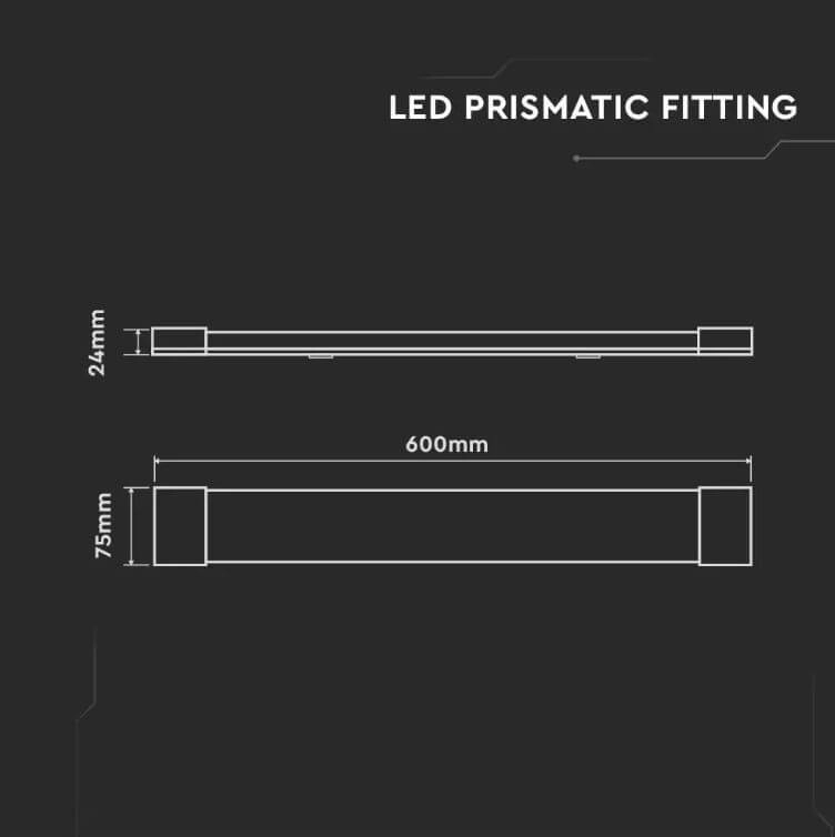 Barn lighting XS - 60cm - 20W 3000K IP20 Vtac 3800157663694