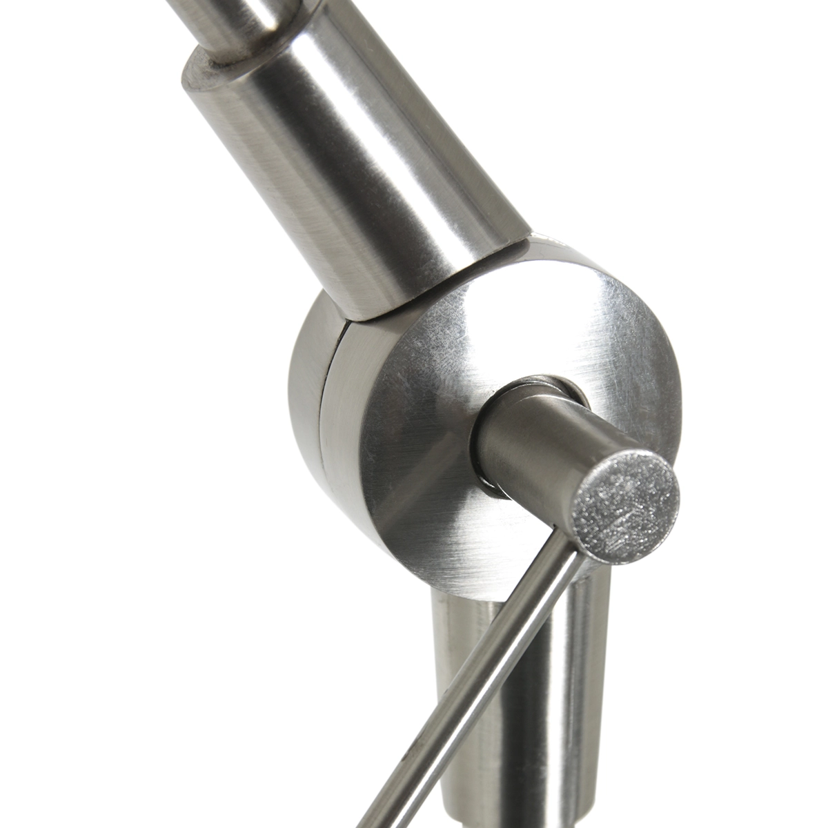 Floor Reading Lamp Prestige Chic Stainless steel with 40cm green velvet shade Steinhauer 8712746145731