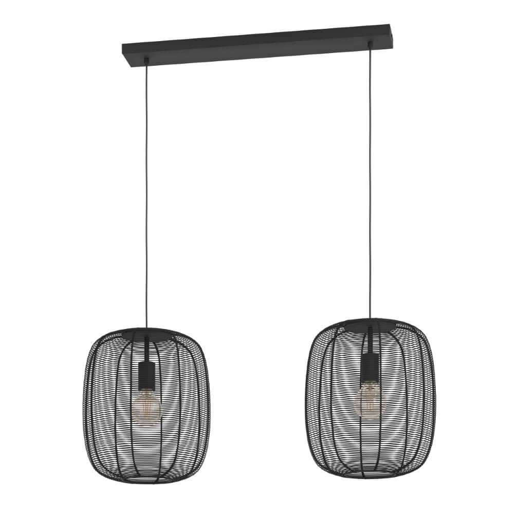 2-light pendant lamp Rinroe Design black