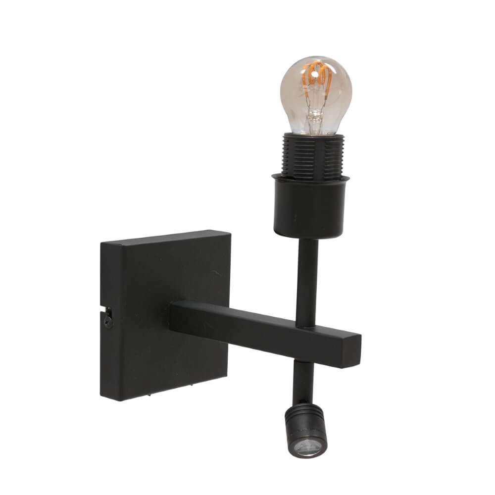 Bedroom wall lamp Stanger black Steinhauer 8712746152487