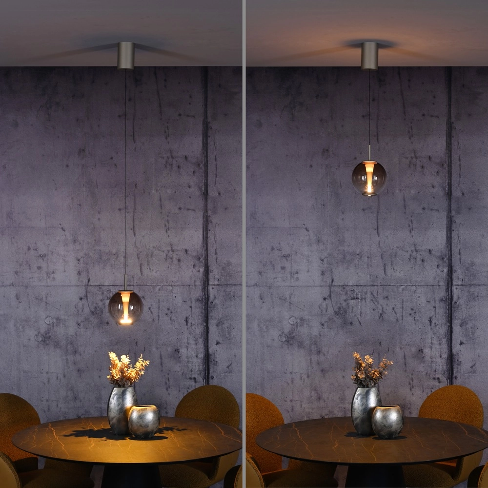 Led pendant light Pure Infinity with amber glass - Ø 18cm Paul Neuhaus 4012248399040