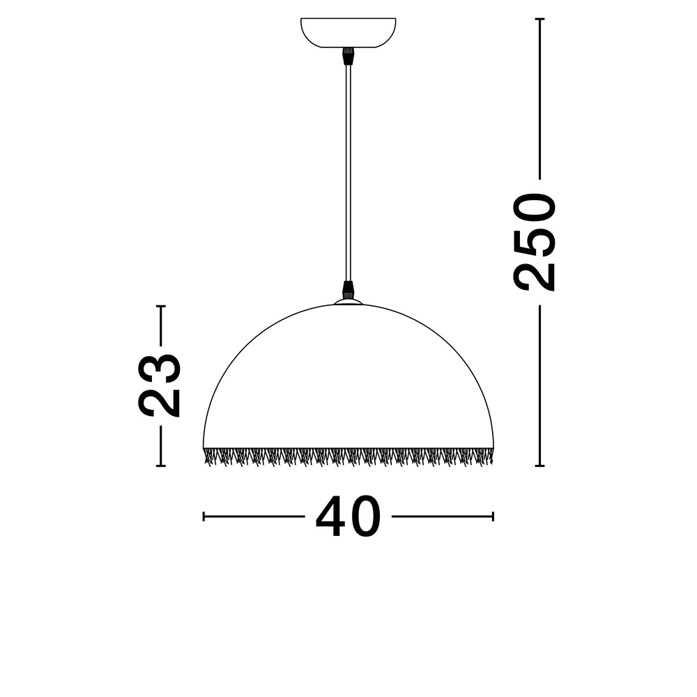 Pendant lamp Lalu Ø 40cm Lyora 5212017468109