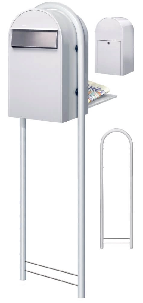 Mailbox Grande B 9016 i White Bobi 6417237034281