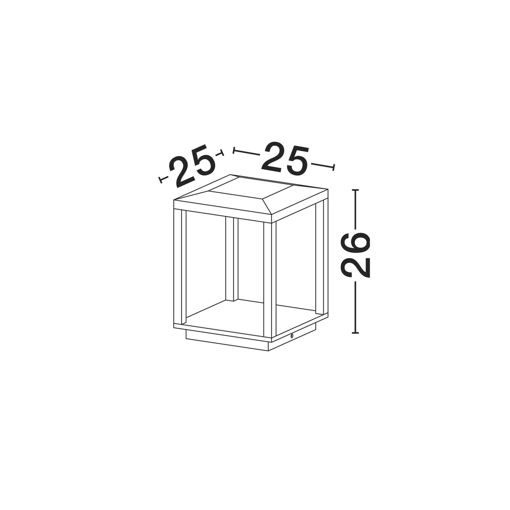 Square lamp Prive 26cm Lyora 5212017453167