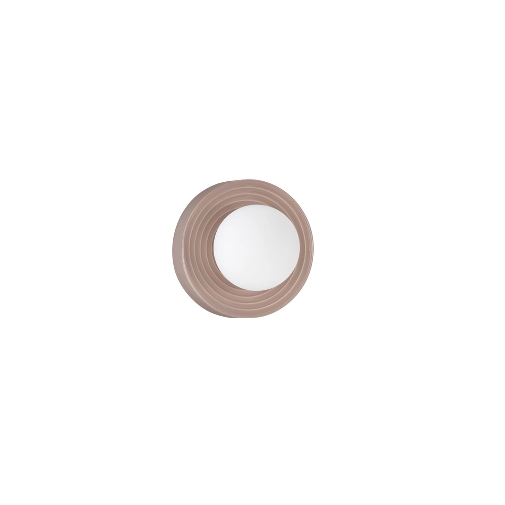 Wall lamp Orbique mocha brown Ø 16cm Lyora 5212017483911