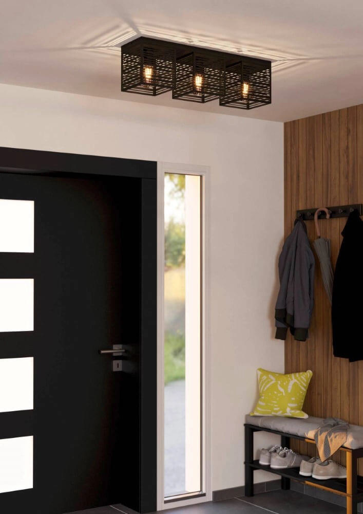 Ceiling lamp Piedritas black - 3x E27 Eglo 9008606235728