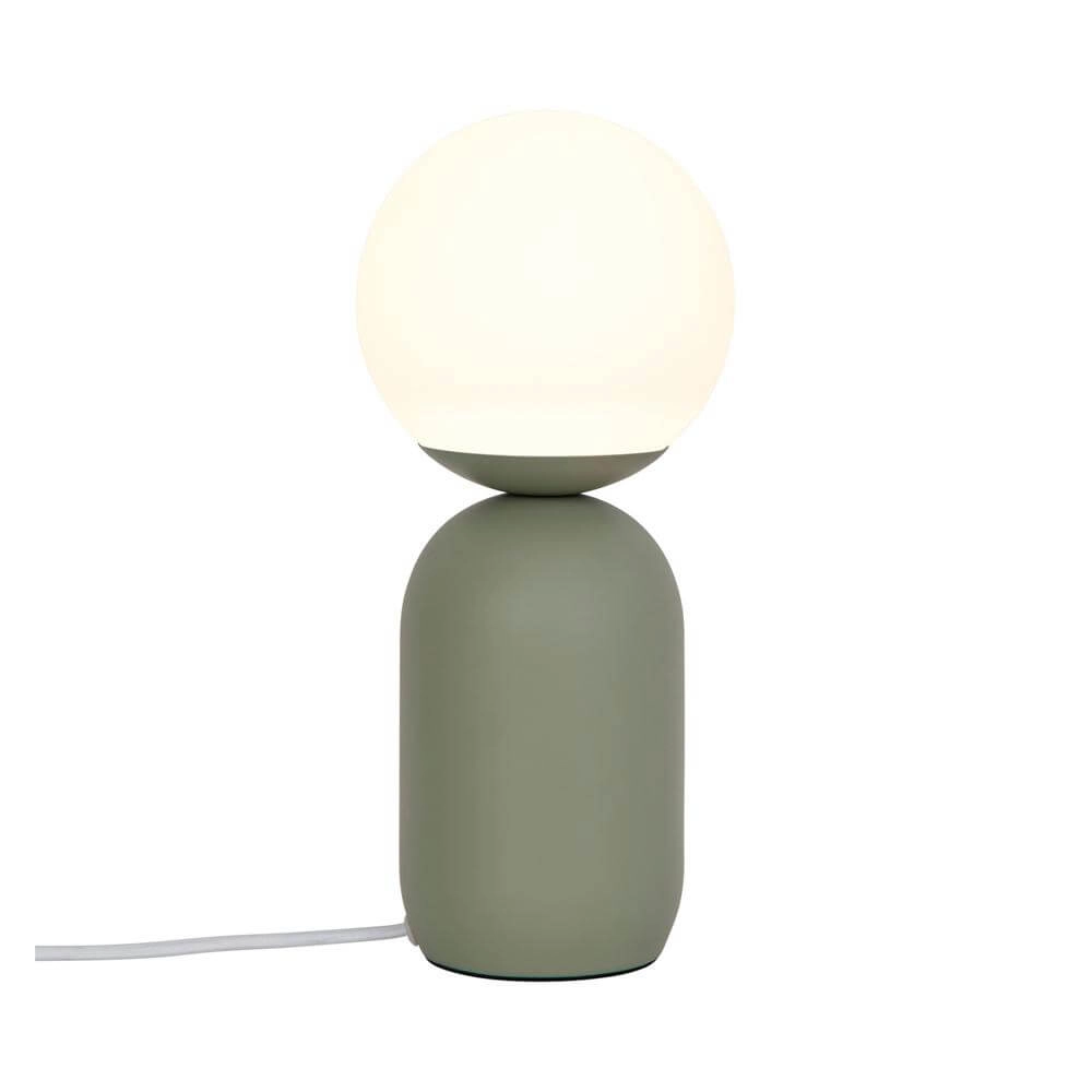 Table lamp Notti Green with white