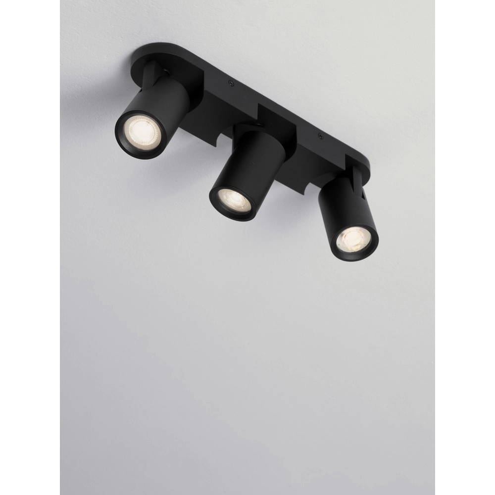 Ceiling spotlight Esto 3-light black Lyora 5212017453457