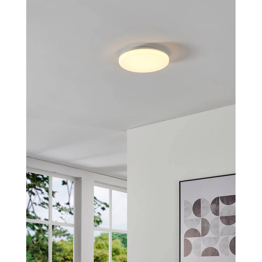 Round ceiling lamp Castagneto Ø 31cm white Eglo 9008606313211