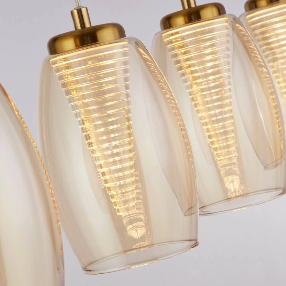 4-light pendant lamp Cyclone bronze Searchlight 5053423243269