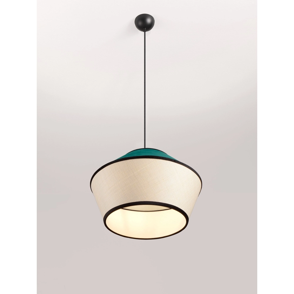 Pendant lamp Veliss white with blue Lyora 5212017493842