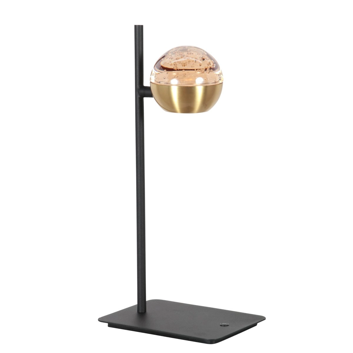 Led desk lamp Belluno brass with black - dimmable Steinhauer 8712746183955