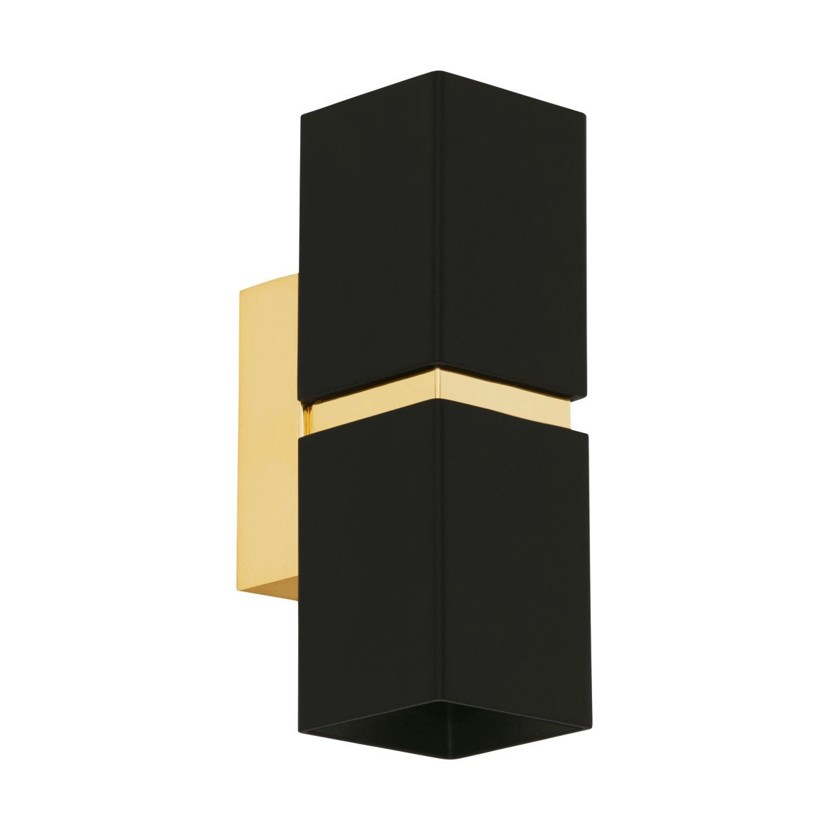 LED wall lamp Passa Up - Down 2x3.3w - gold with black