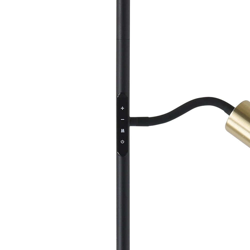 Floor lamp Conivarino gold with black Eglo 9008606356591