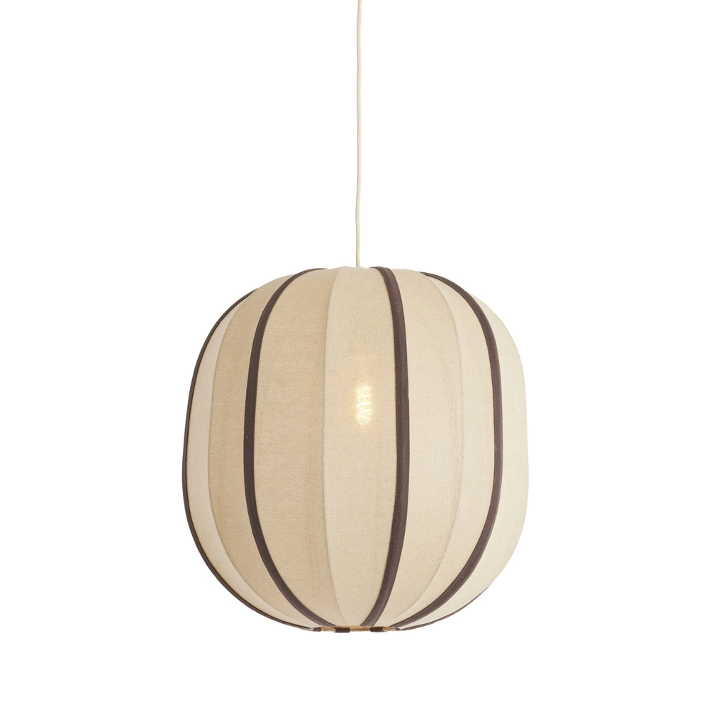 Japandi pendant lamp Esmiria Ø 51cm - dark brown Light & Living 8717807835958
