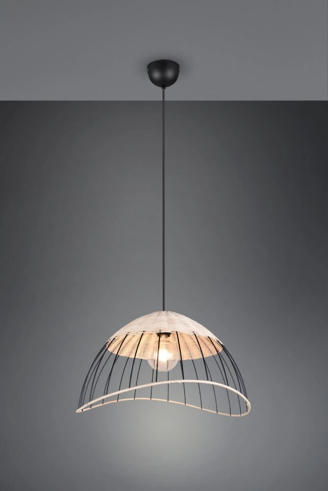 Rattan pendant lamp Sandrine Ø 48cm Trio 4017807637656