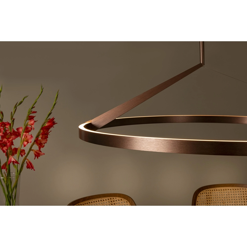 Sleek LED pendant light Applause copper - Ø 80cm Premium by Lucide 5411212221858