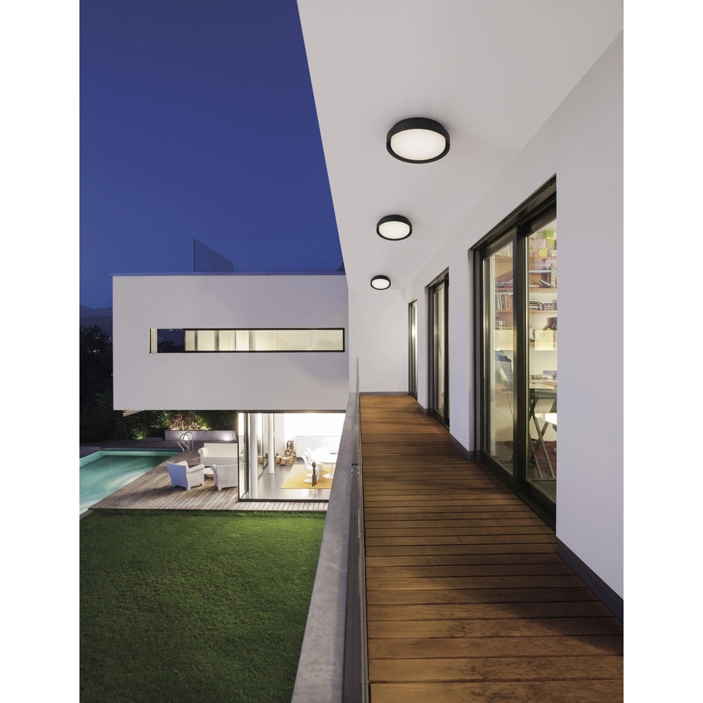 Ceiling lamp Oliver Ø 27cm anthracite Lyora 5212017428172
