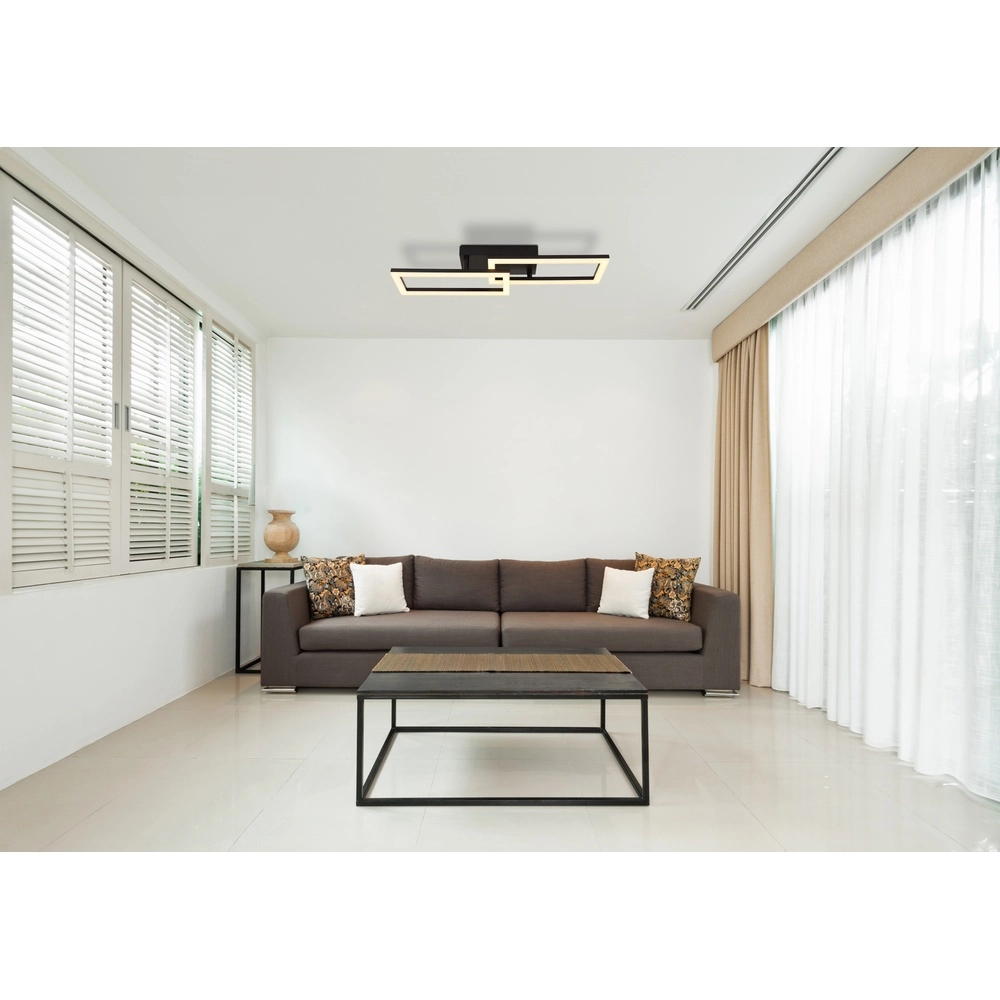 Black design ceiling lamp Sapena 61.4 x 19.5cm Globo 9007371450558