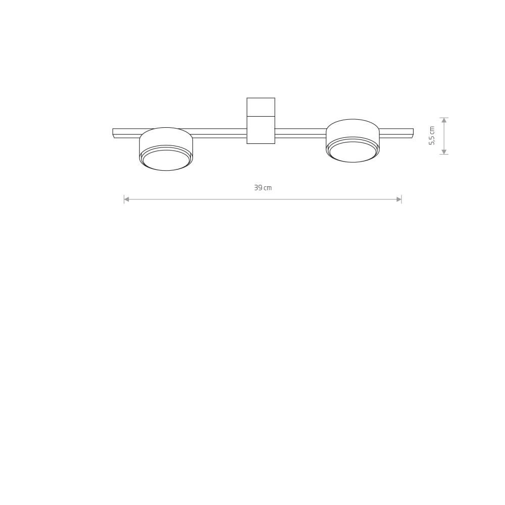Sleek ceiling lamp Pills 2-light Lyora 5903139826495