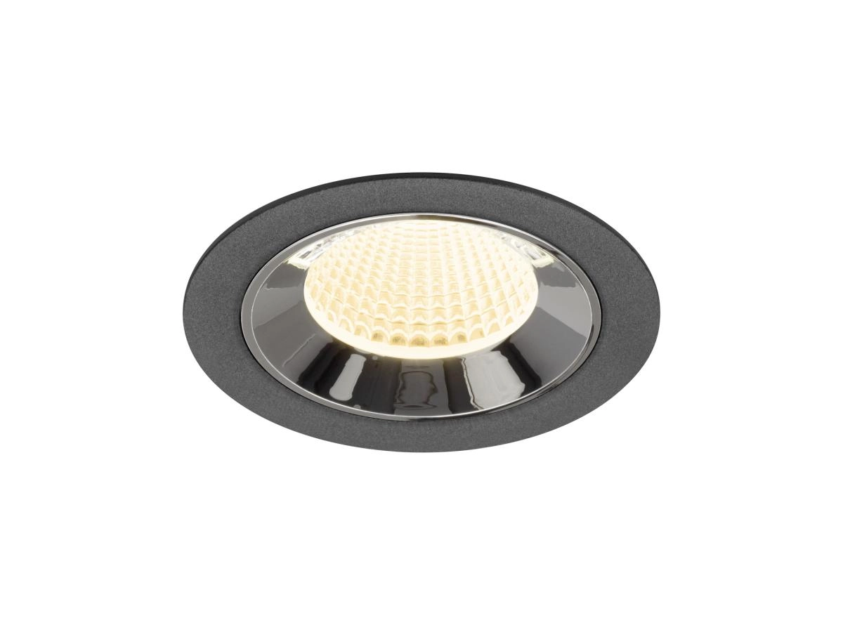 Recessed spotlight Numinos M black/chrome 3000K - 40deg