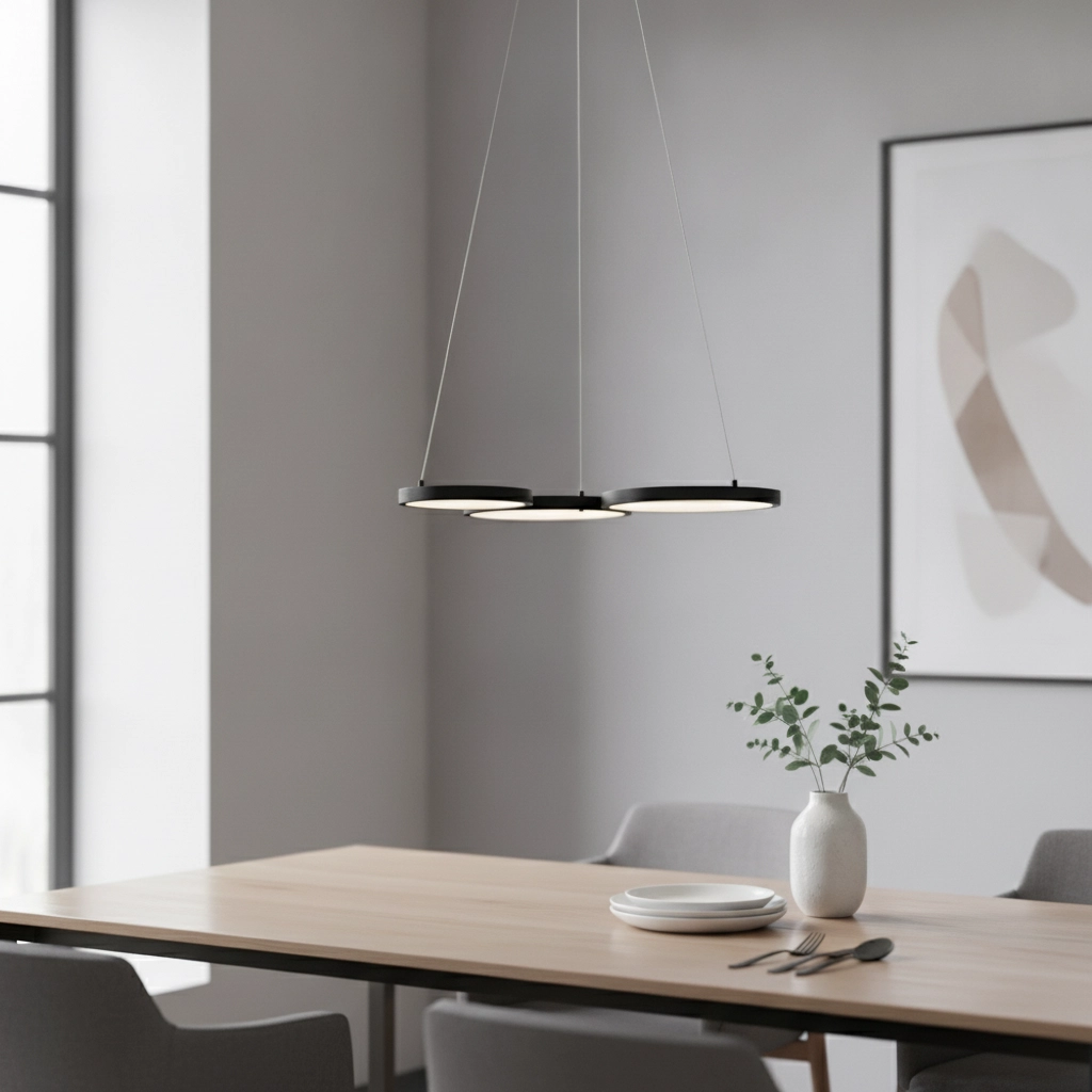 Modern pendant lamp Magnus black 55cm