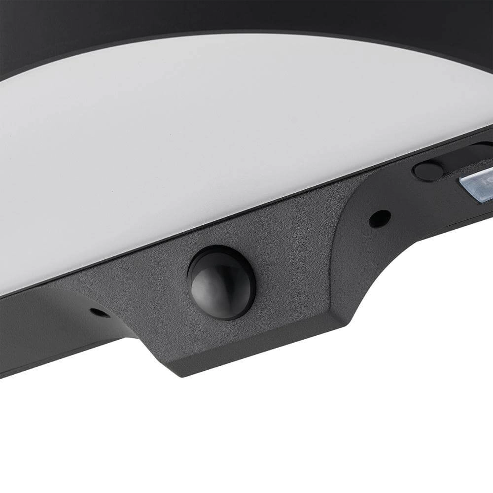 Solar wall lamp Monay black round Nordlux 5704924023545